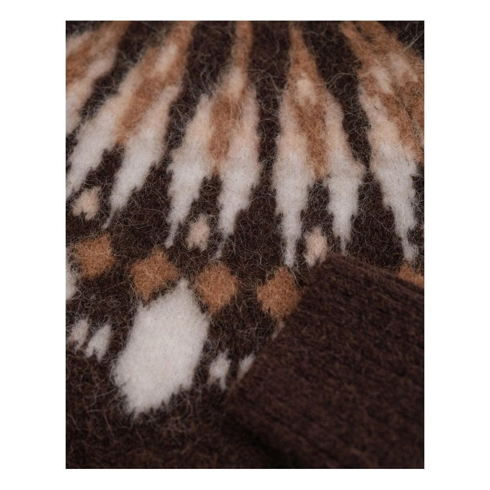 Alpaca Blend Fair Isle Crew Neck Sweater