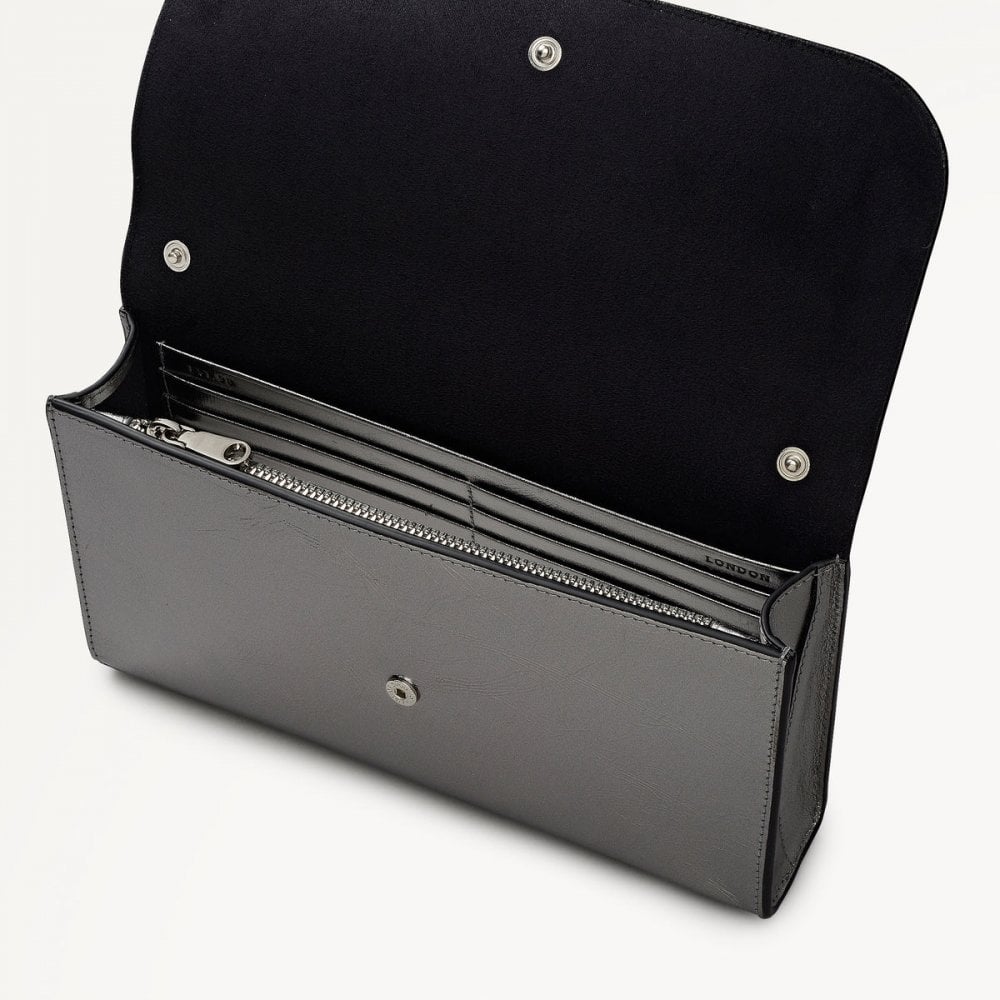 The Rathbone Metallic Micro Flapover Cross Body Bag