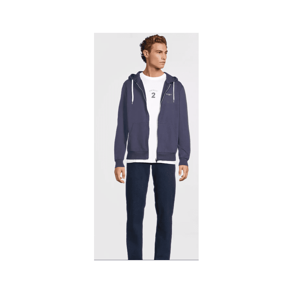 Brushed Cotton Zip Hoodie