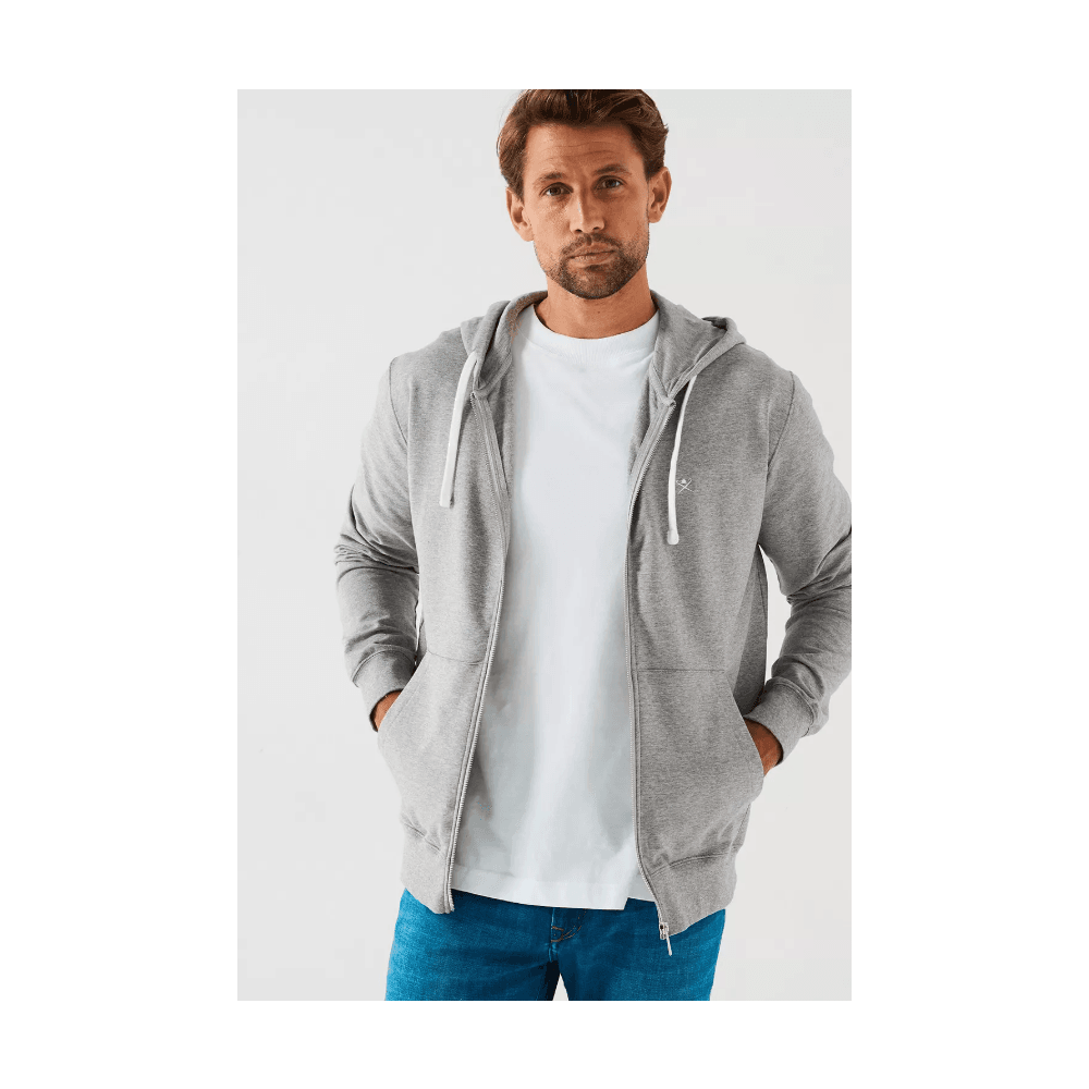 Brushed Cotton Zip Hoodie