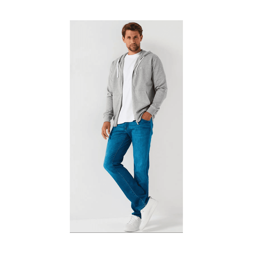 Brushed Cotton Zip Hoodie