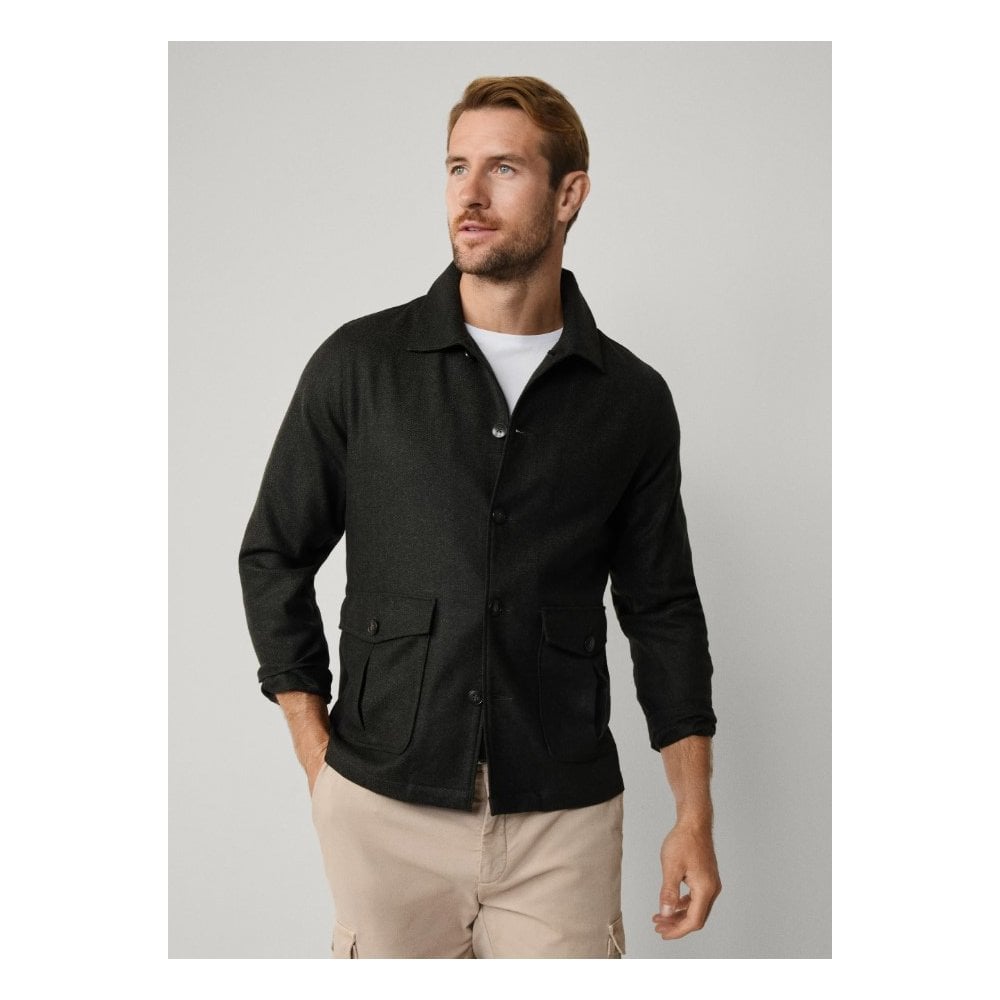 Herringbone Flannel Overshirt
