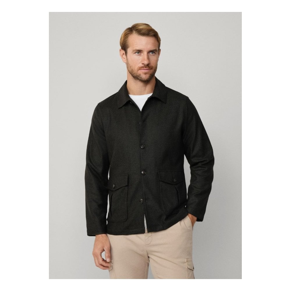 Herringbone Flannel Overshirt