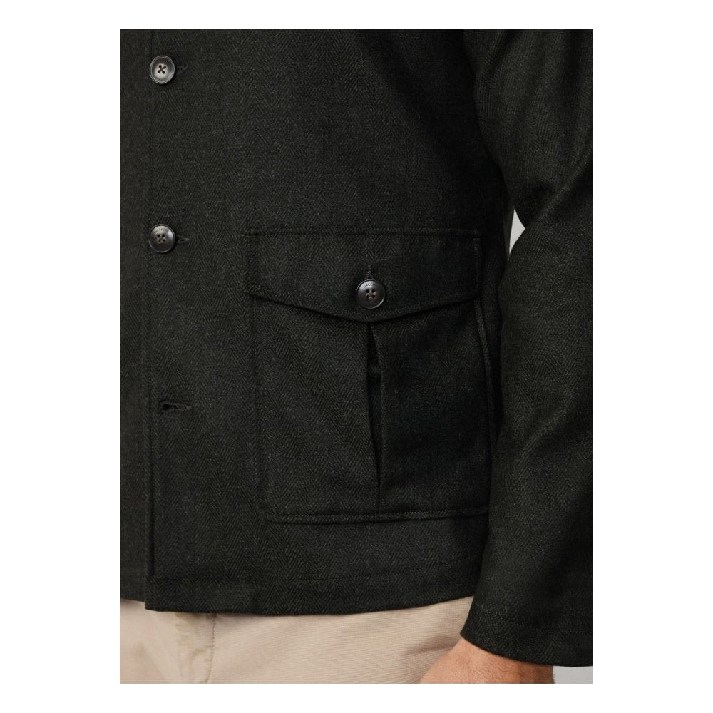 Herringbone Flannel Overshirt
