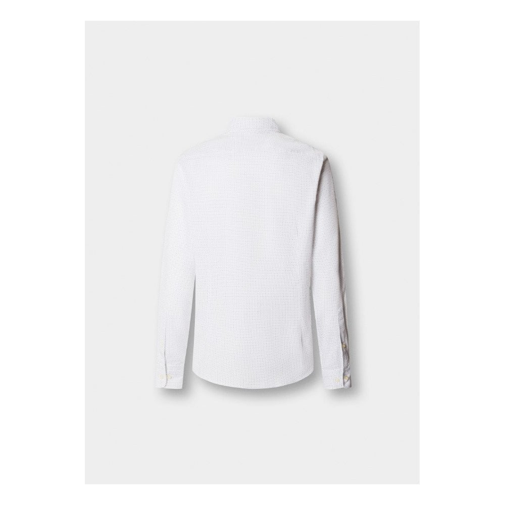 Tailored Fit Mini Pinpoint Print Shirt