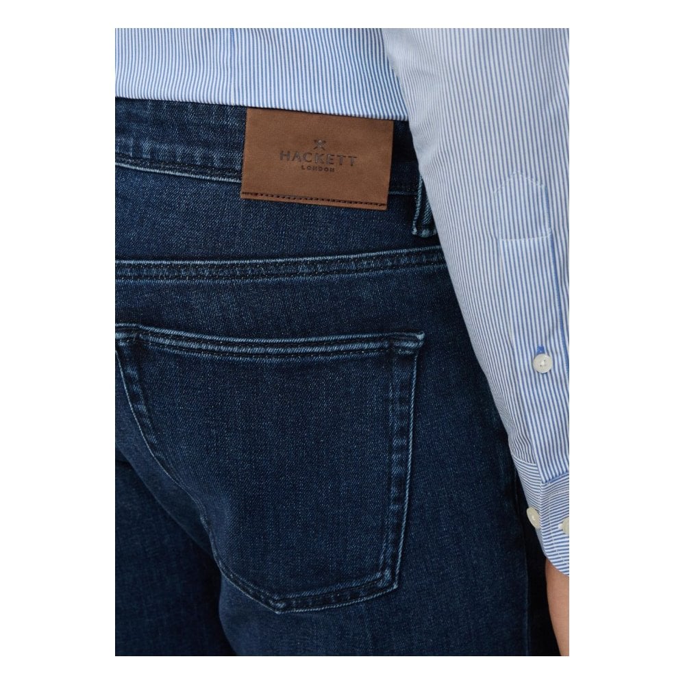 Slim Fit Dark Wash Stretch Denim
