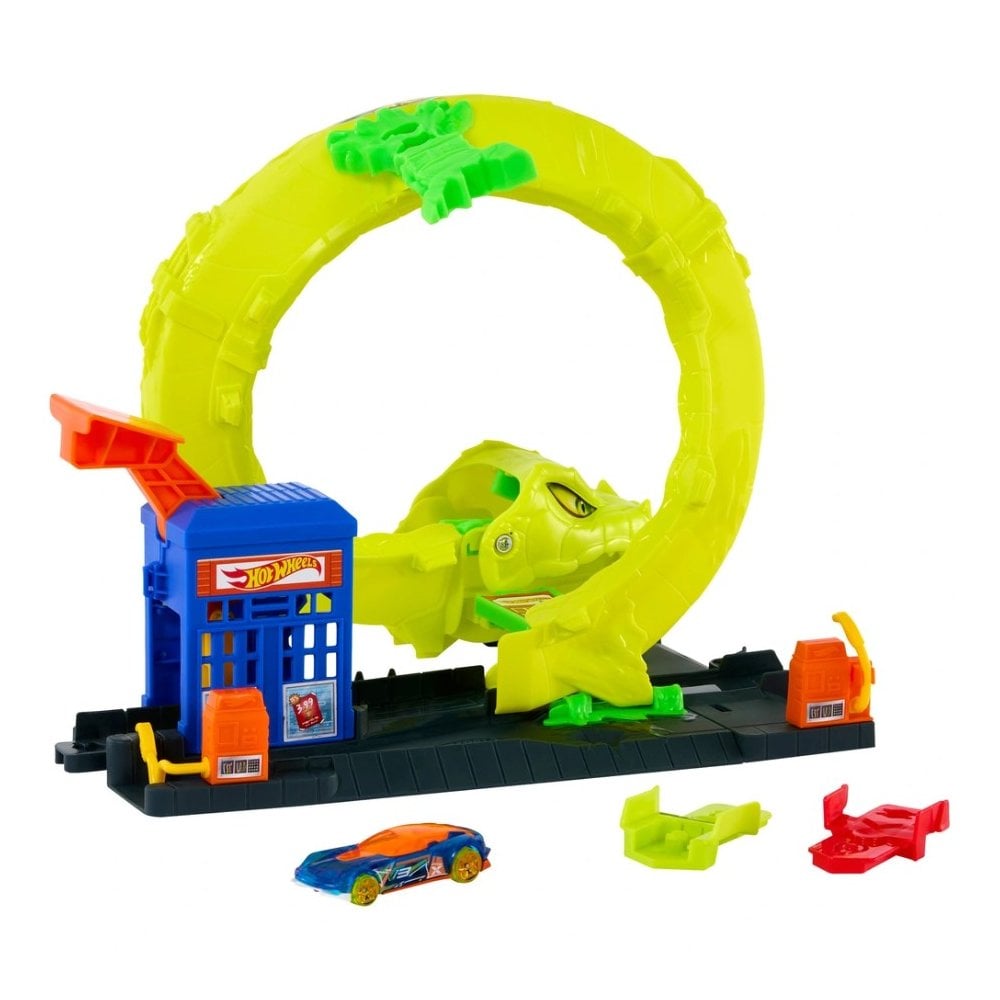 Hot Wheels City Snake Spiral Attack Playset