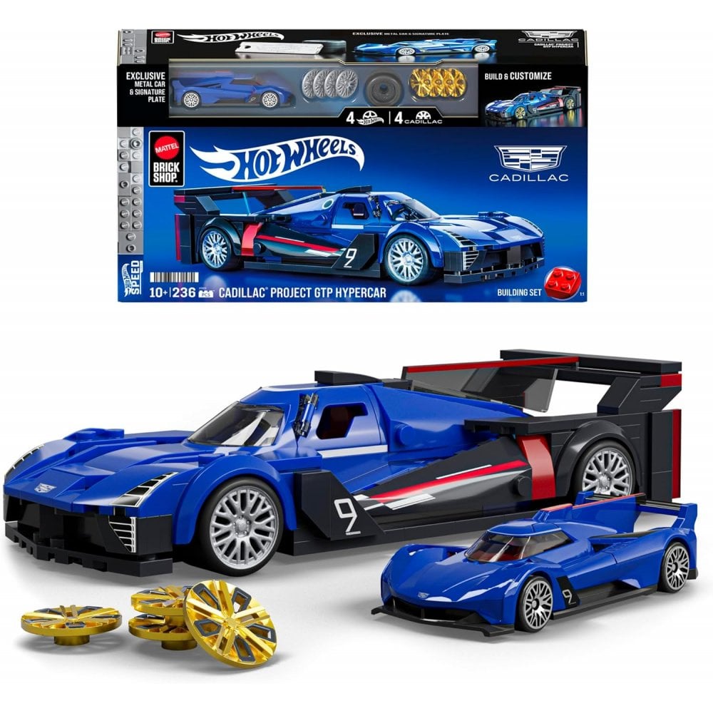 Hot Wheels Speed Cadillac Project GTP Hyper Car Building Set