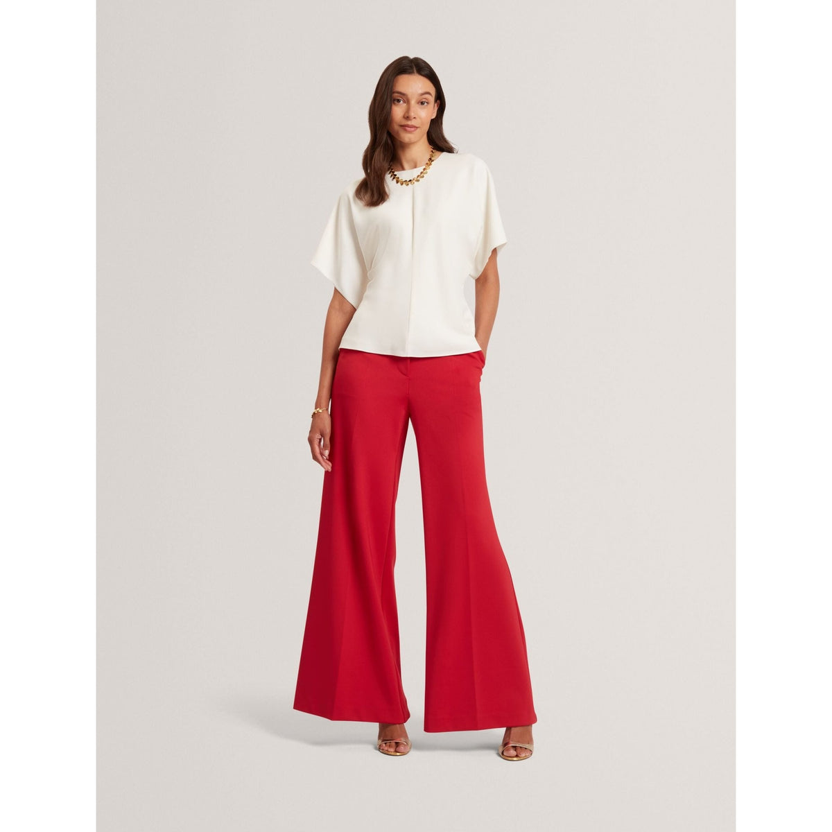 Maradam Crepe Slouch Sleeve Hourglass Top