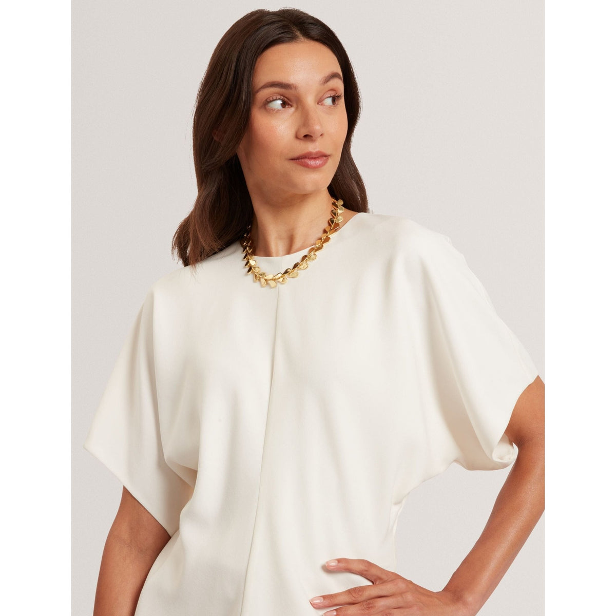 Maradam Crepe Slouch Sleeve Hourglass Top