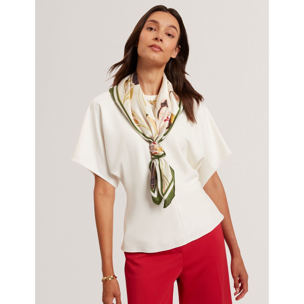 Maradam Crepe Slouch Sleeve Hourglass Top