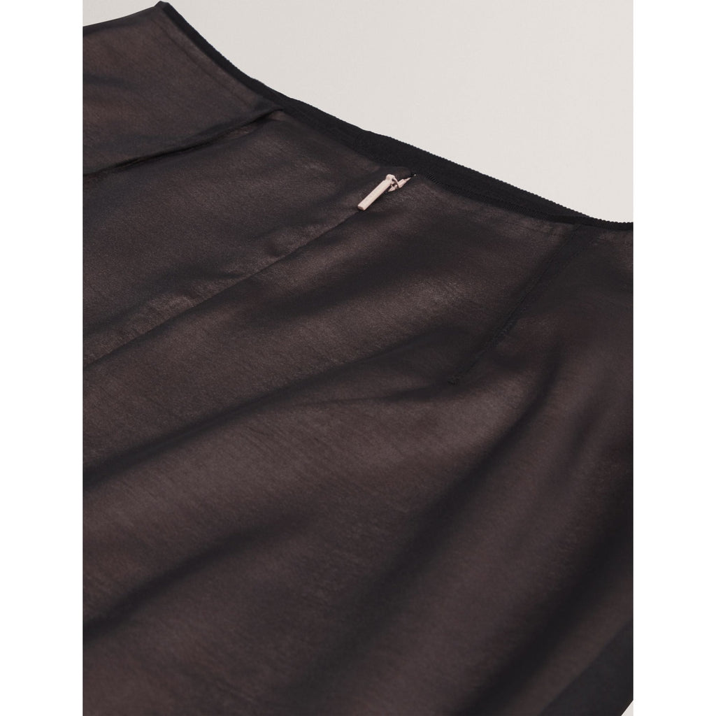 Vieva Floral Graphic Organza Knee Length Skirt