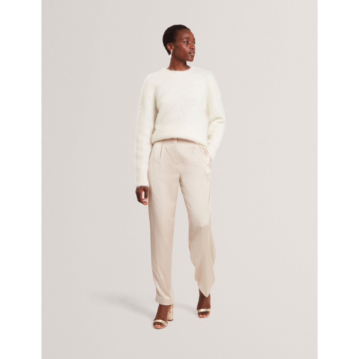 Mirrani Brushed Alpaca Wool Relaxed Jumper