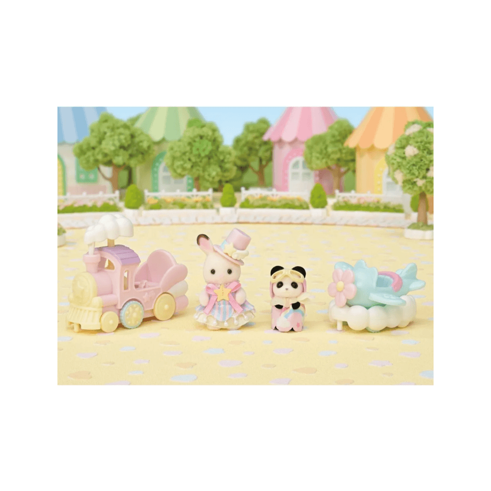 Amusement Park Ride Set- Plane & Train