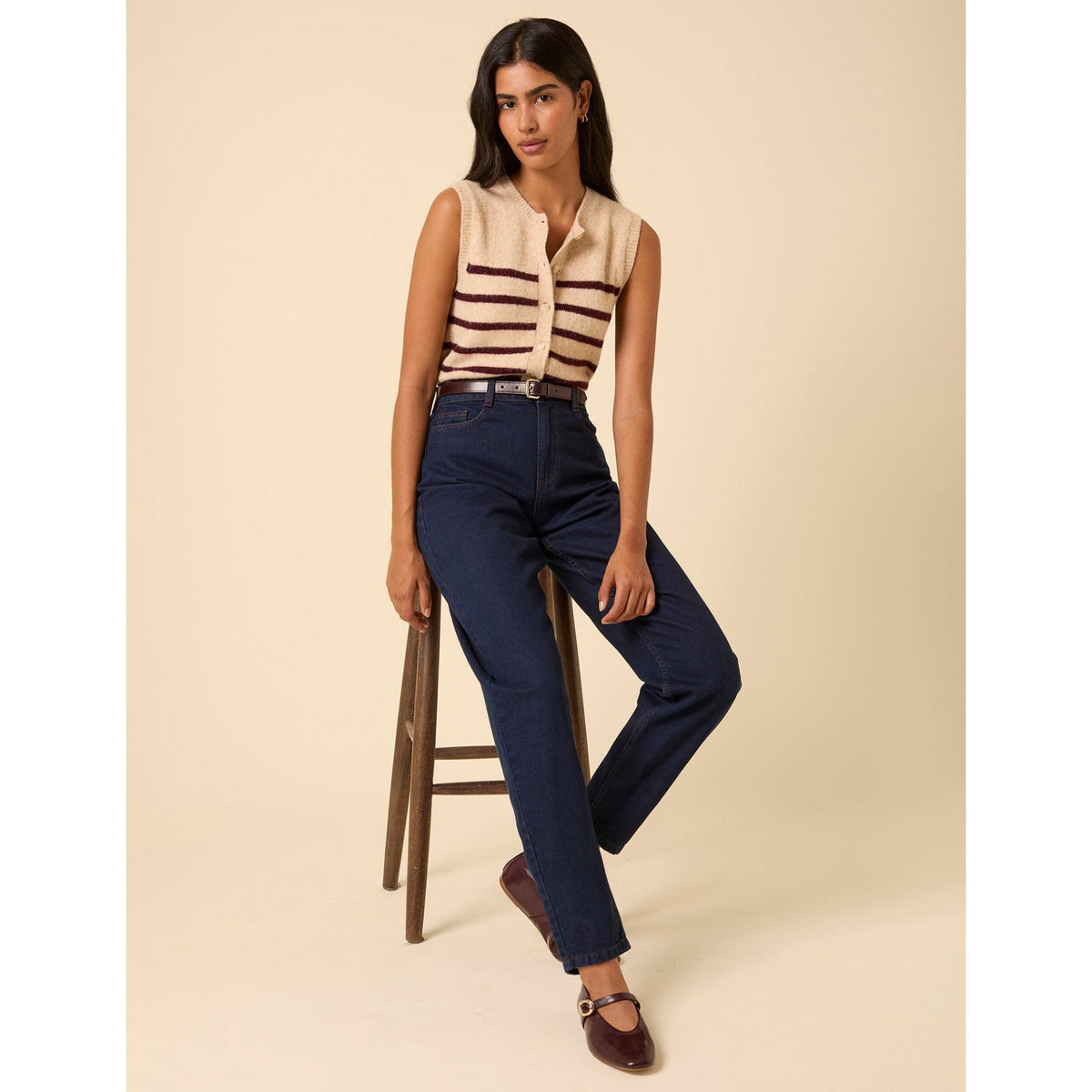 High Rise Putney Barrel Leg Jeans