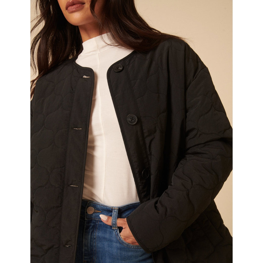 Reversible Borg Qulited Jacket