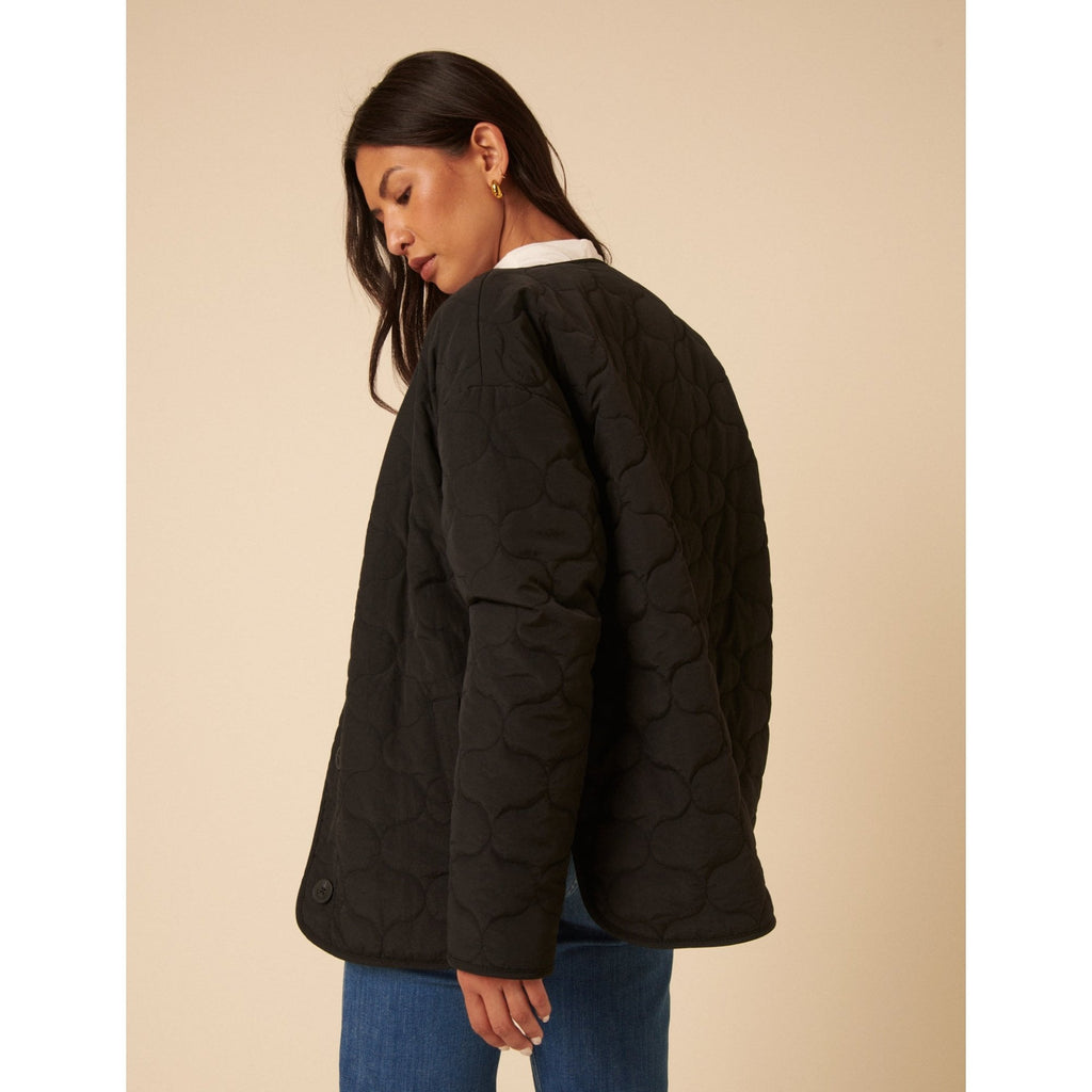 Reversible Borg Qulited Jacket