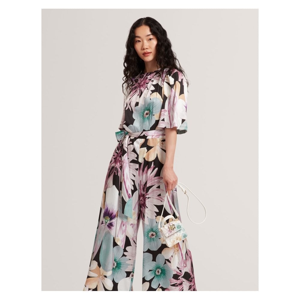 Sunshi Floral Wide Leg Jumpsuit