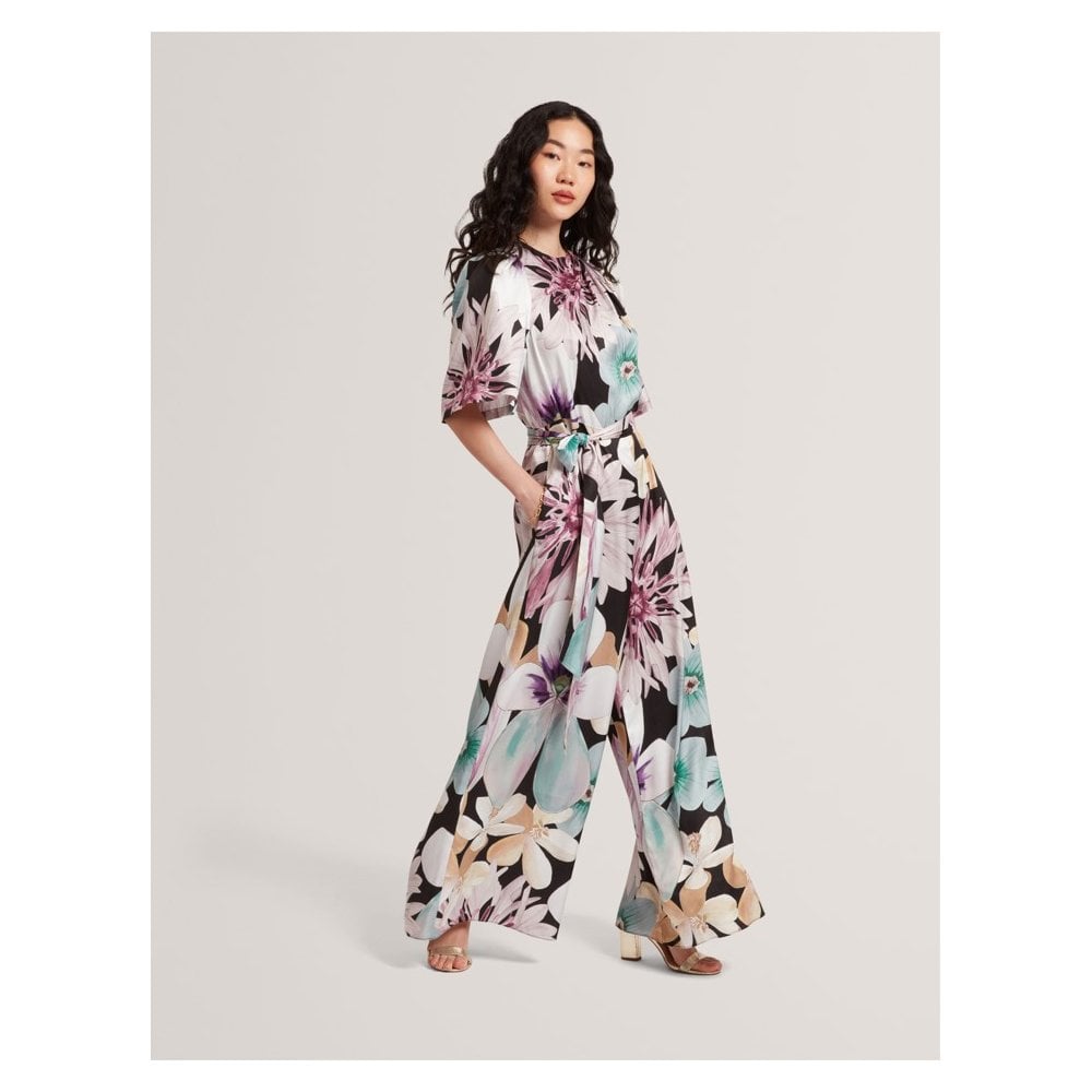 Sunshi Floral Wide Leg Jumpsuit