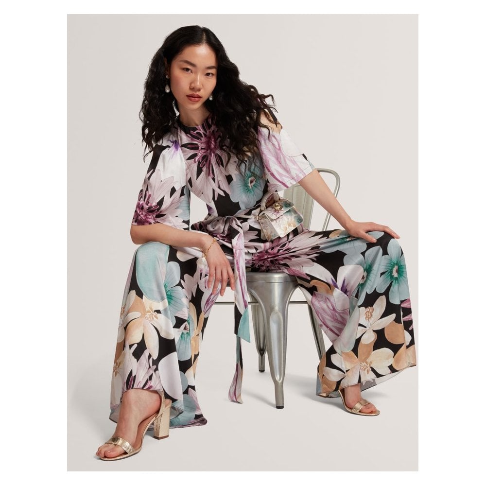 Sunshi Floral Wide Leg Jumpsuit