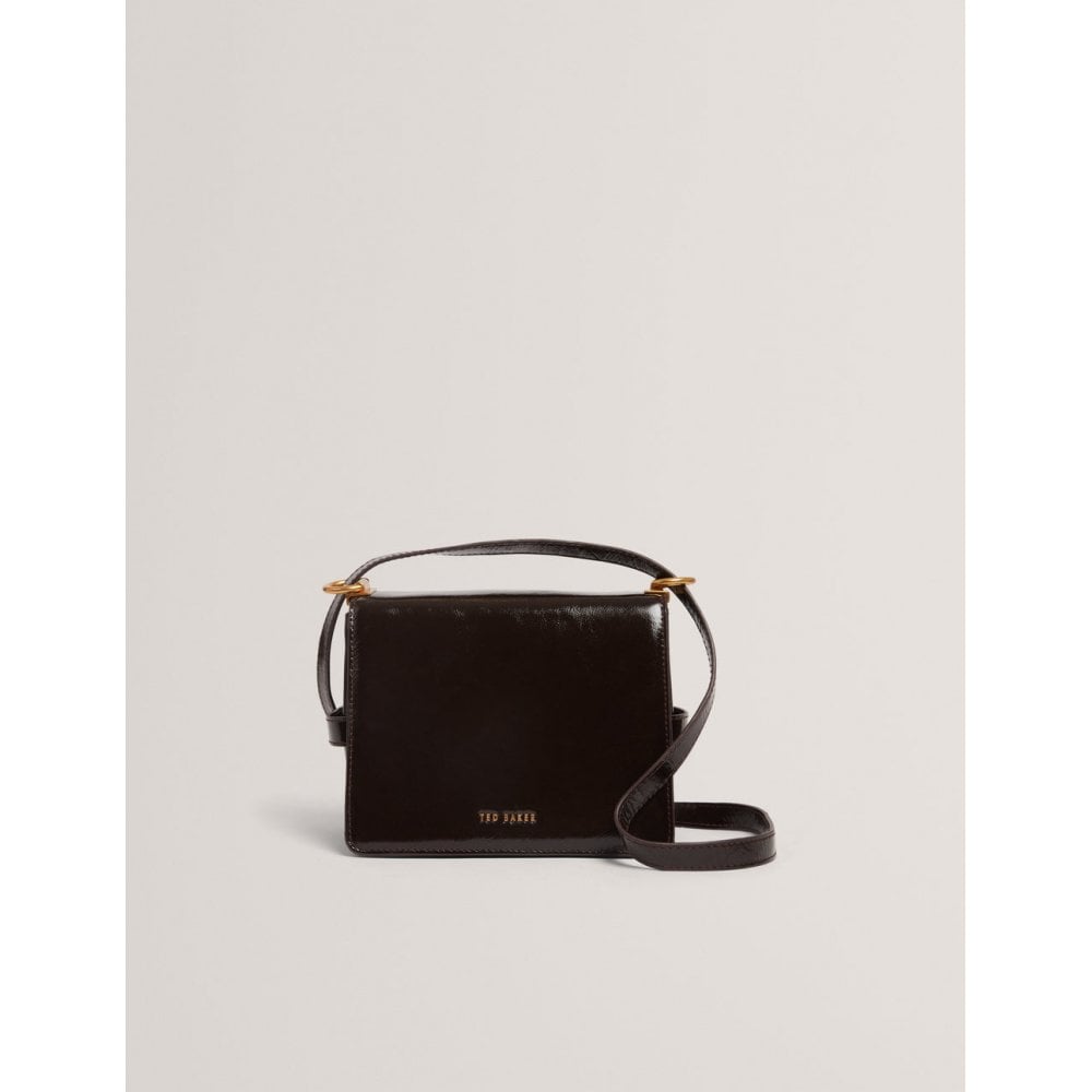 Ccamil Crinkle Patent Belted Detail Crossbody