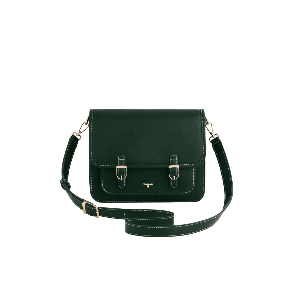 Into the Woods Green Classic Satchel