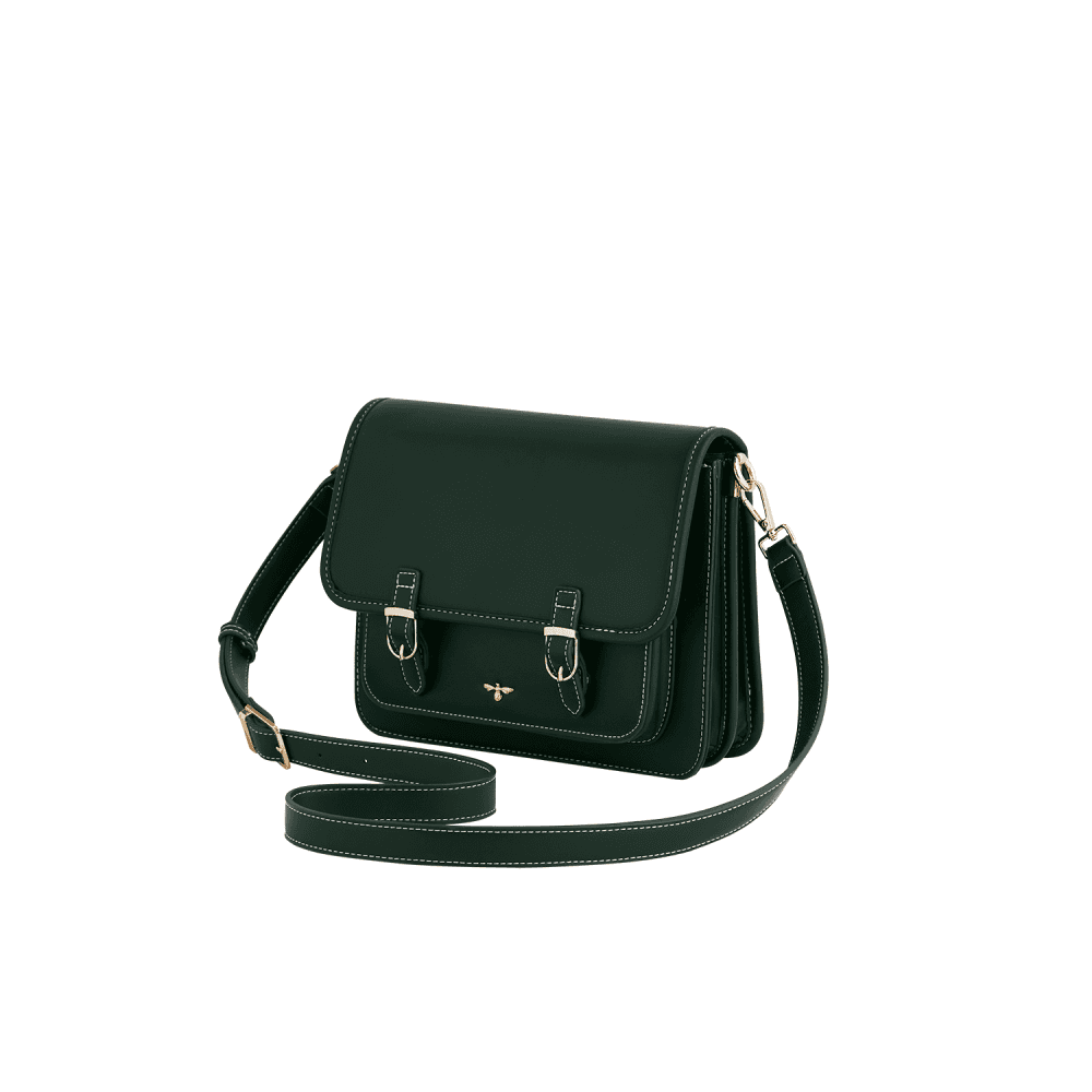 Into the Woods Green Classic Satchel