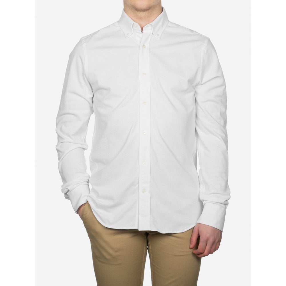 Regular Fit Stretch Jersey Piqué Shirt