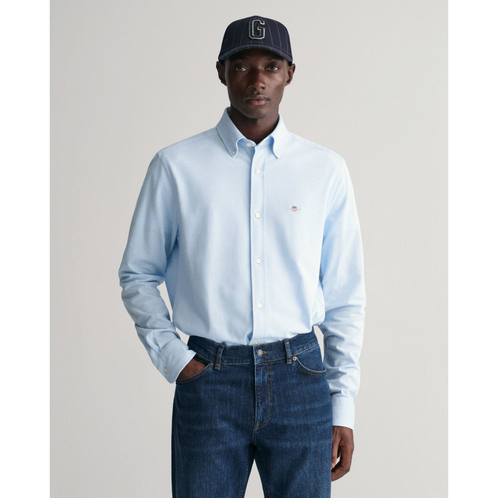 Regular Fit Stretch Jersey Piqué Shirt