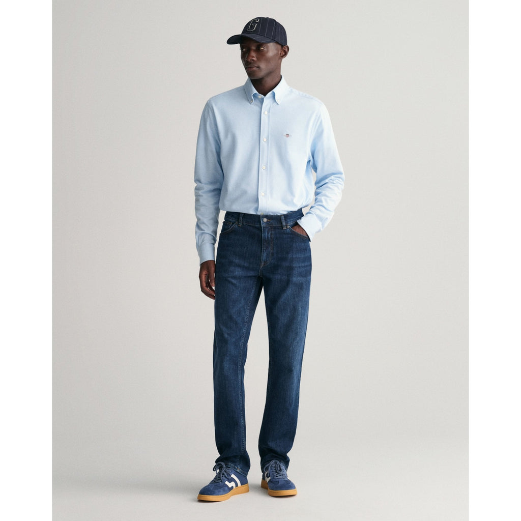Regular Fit Stretch Jersey Piqué Shirt