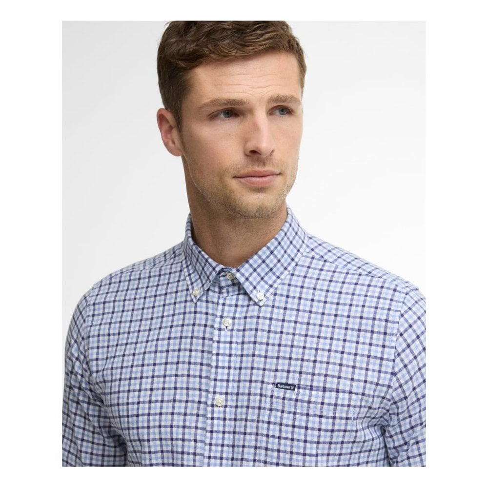 Nelson Gingham Long Sleeved Tailored Shirt