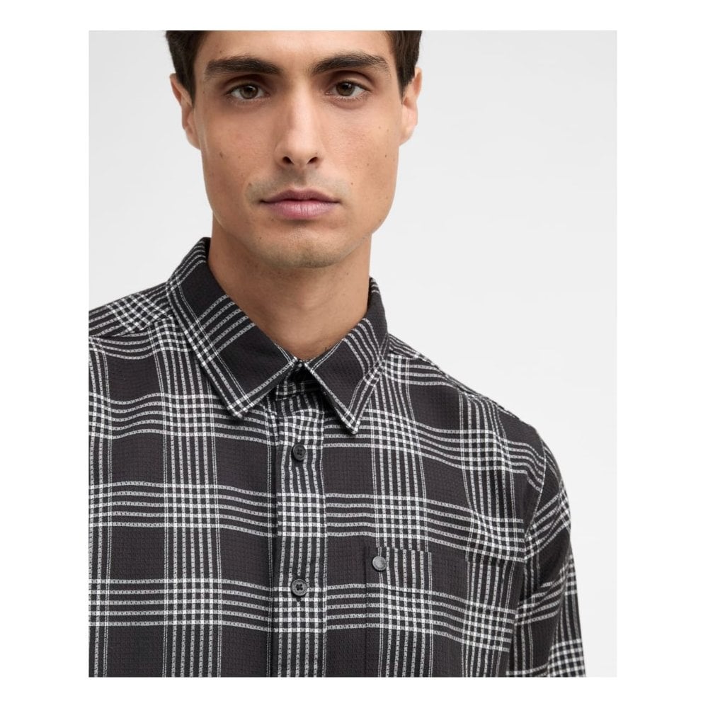Heanes Waffle Check Shirt