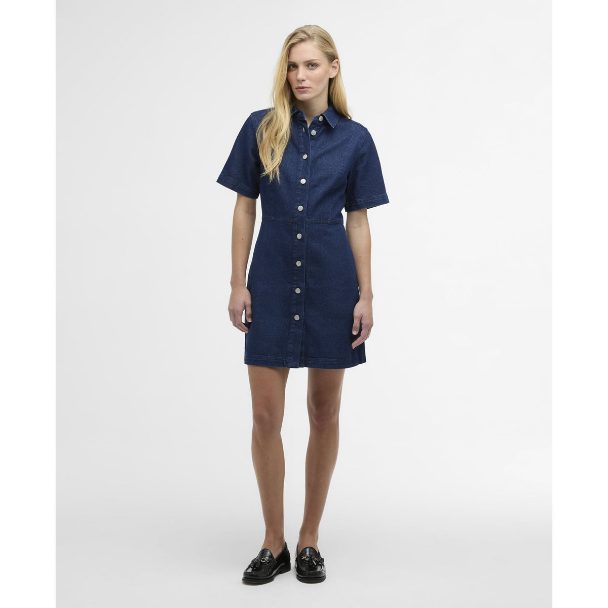 Maia Denim Mini Shirt Dress
