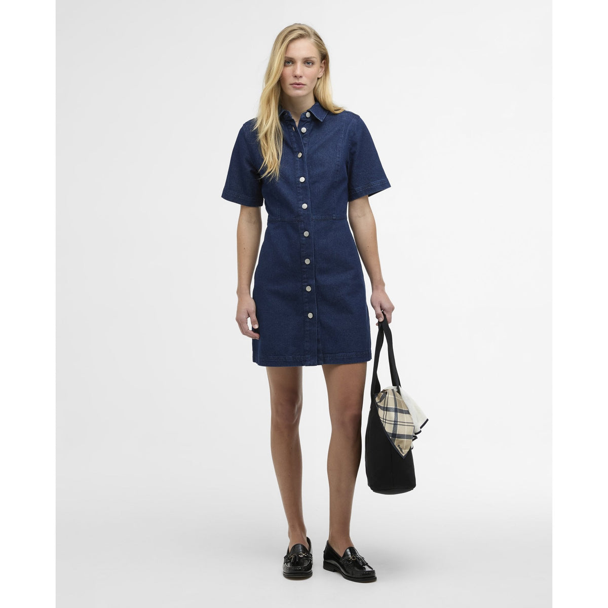 Maia Denim Mini Shirt Dress