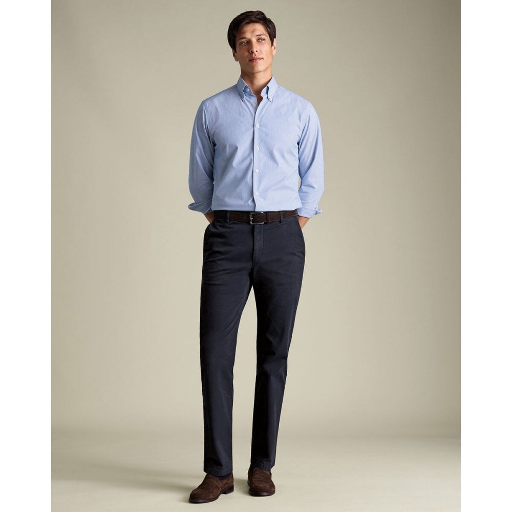 Navy Casual Stretch Chinos
