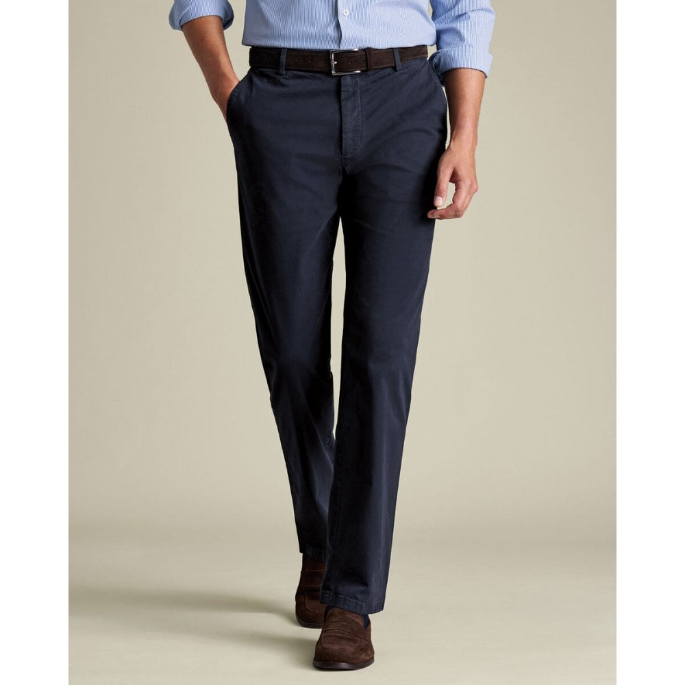Navy Casual Stretch Chinos
