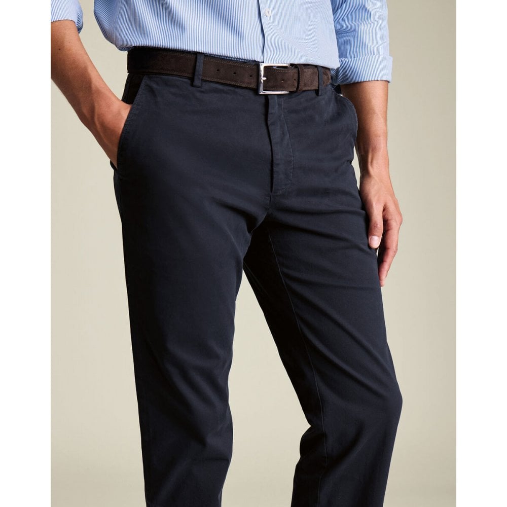 Navy Casual Stretch Chinos