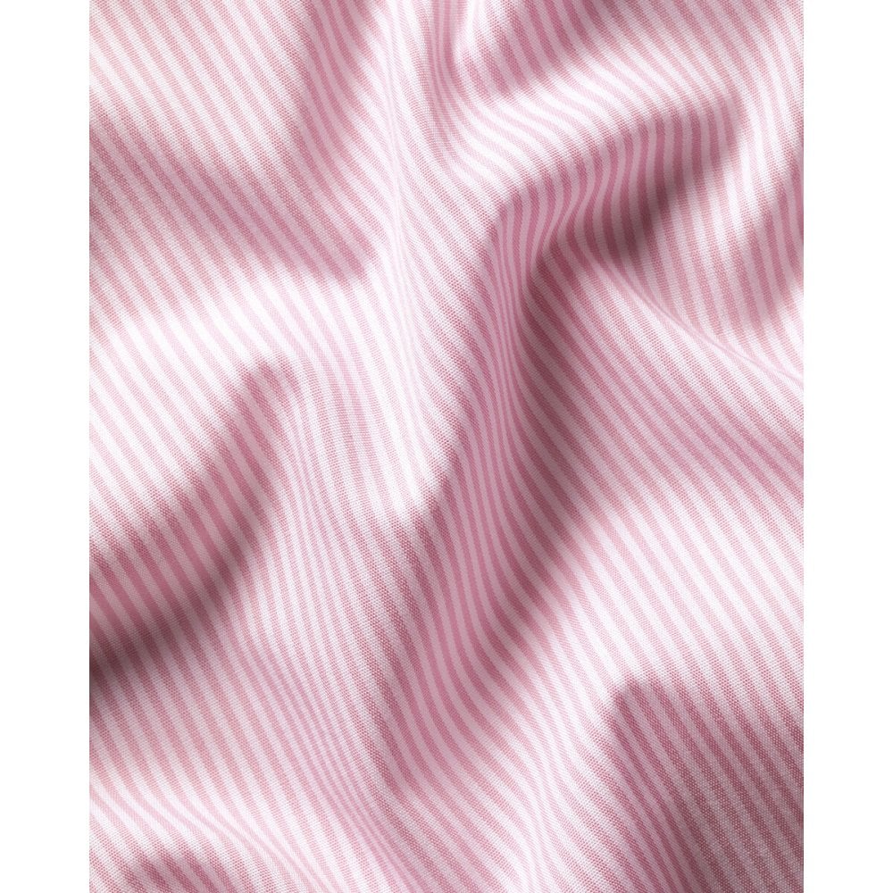 Pink Non-Iron Poplin Bengal Stripe Slim Fit Shirt