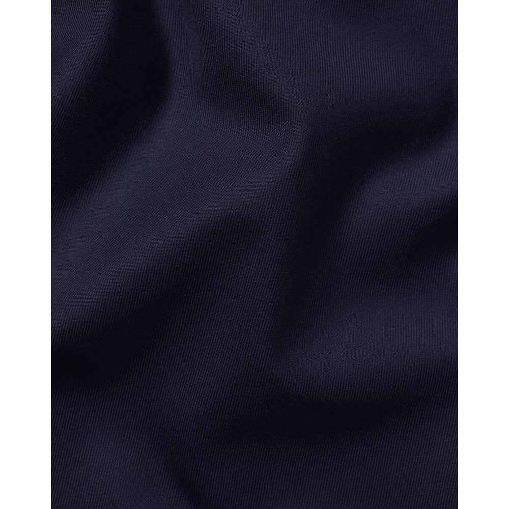 Navy Cutaway Collar Non-Iron Twill Slim Fit Shirt