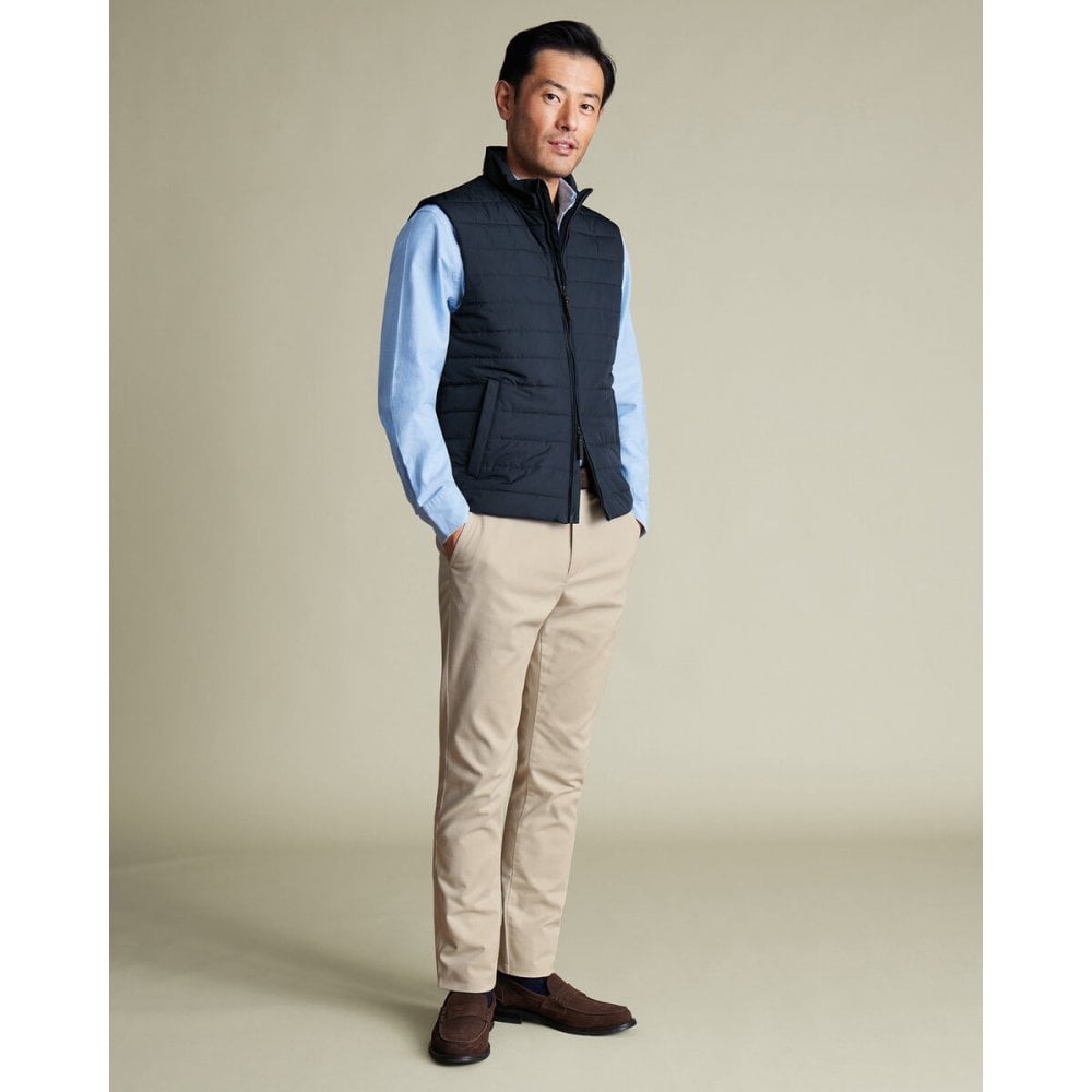 Navy Lightweight Quilted Gilet