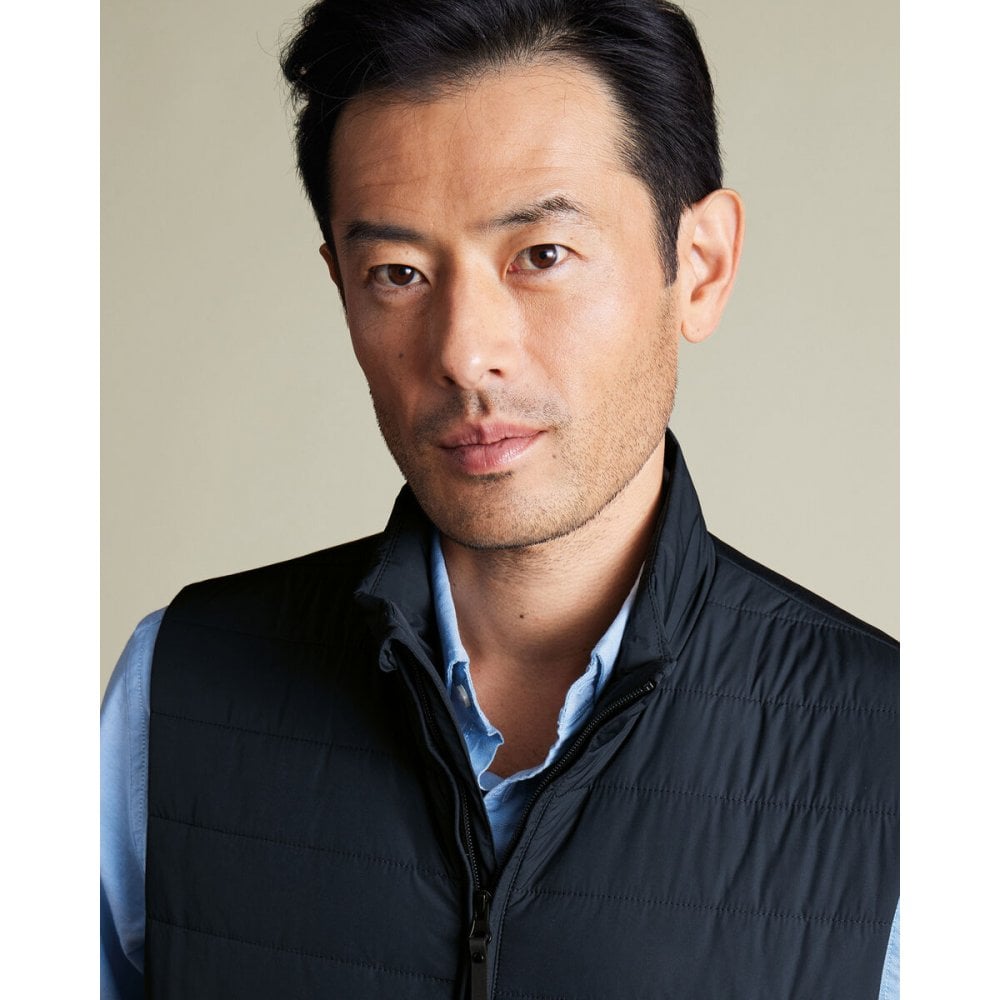 Navy Lightweight Quilted Gilet