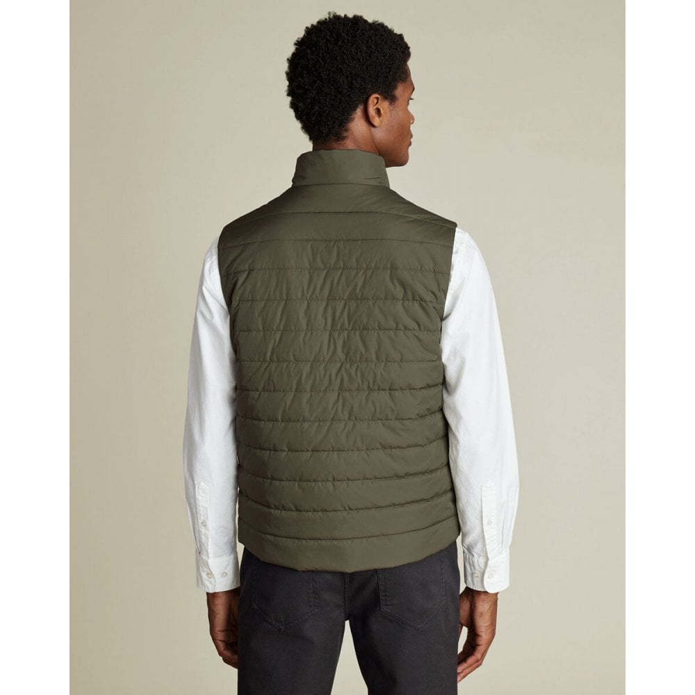 Olive Green Lightweight Quilted Gilet