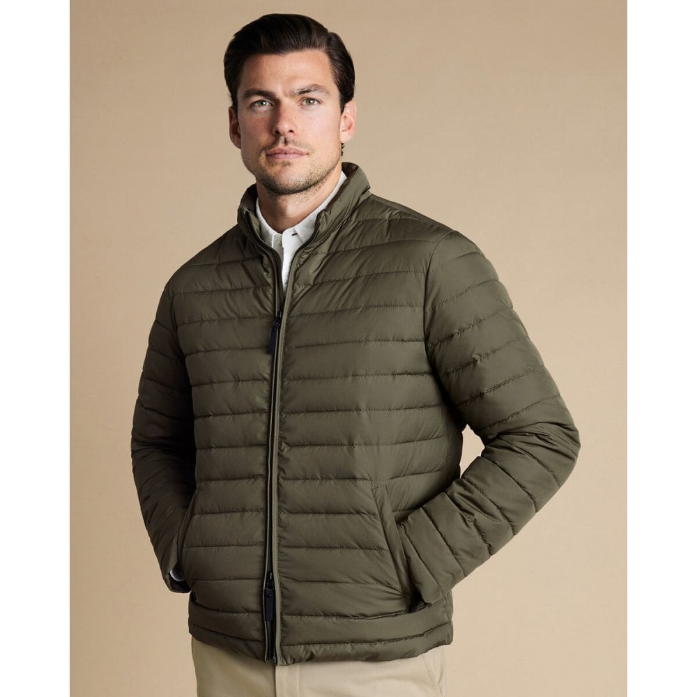 Olive Green Lightweight Quilted Jacket