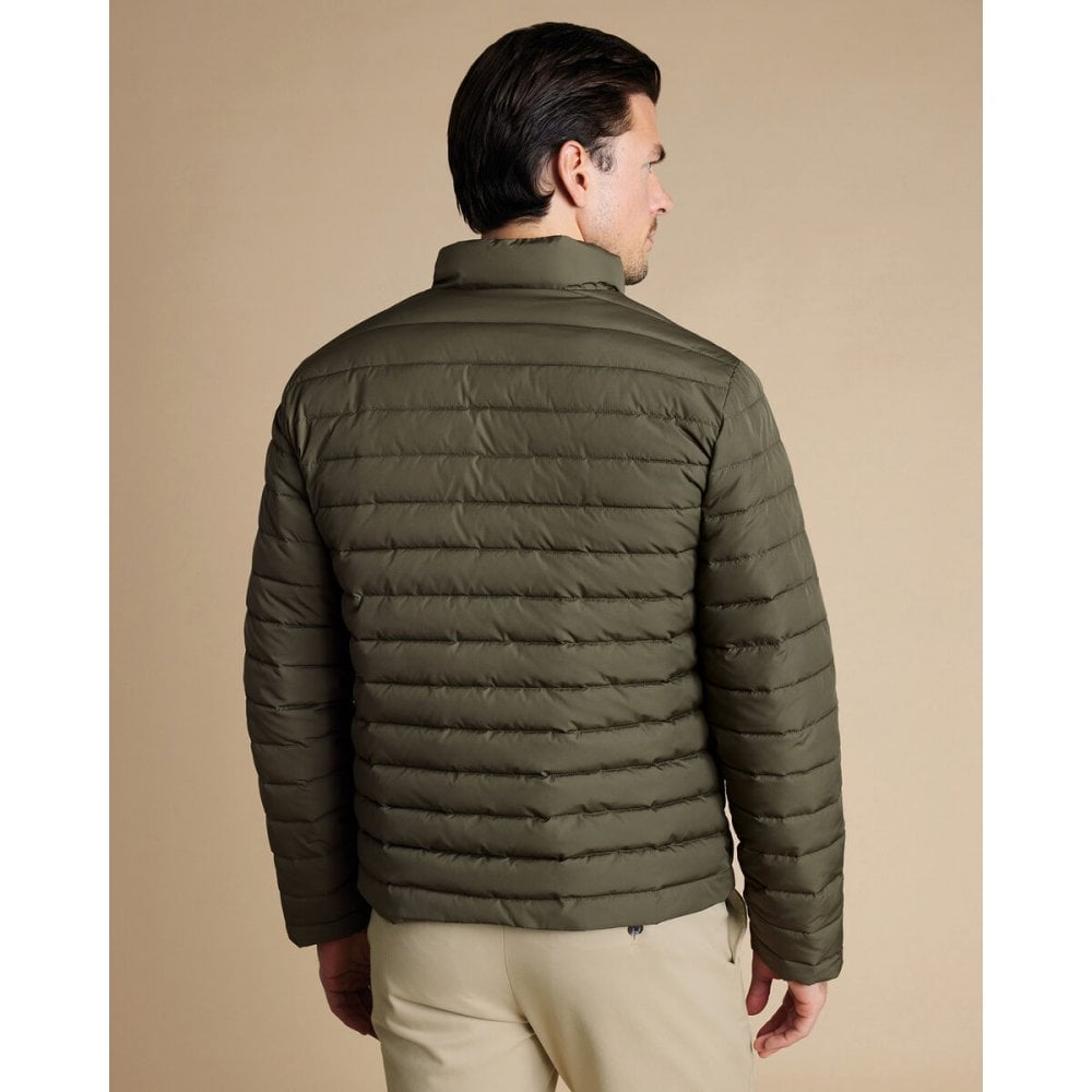 Olive Green Lightweight Quilted Jacket