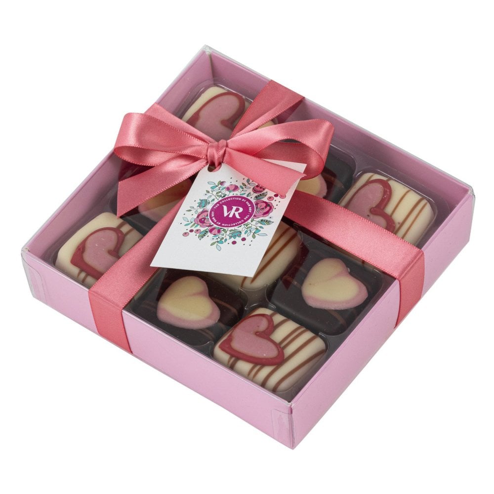 Dark & White Salted caramel Chocs in Gift box 9pc