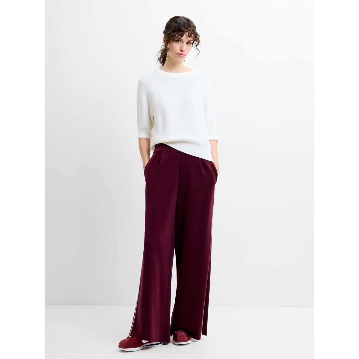 Wren Side Piping Wide Leg Trousers