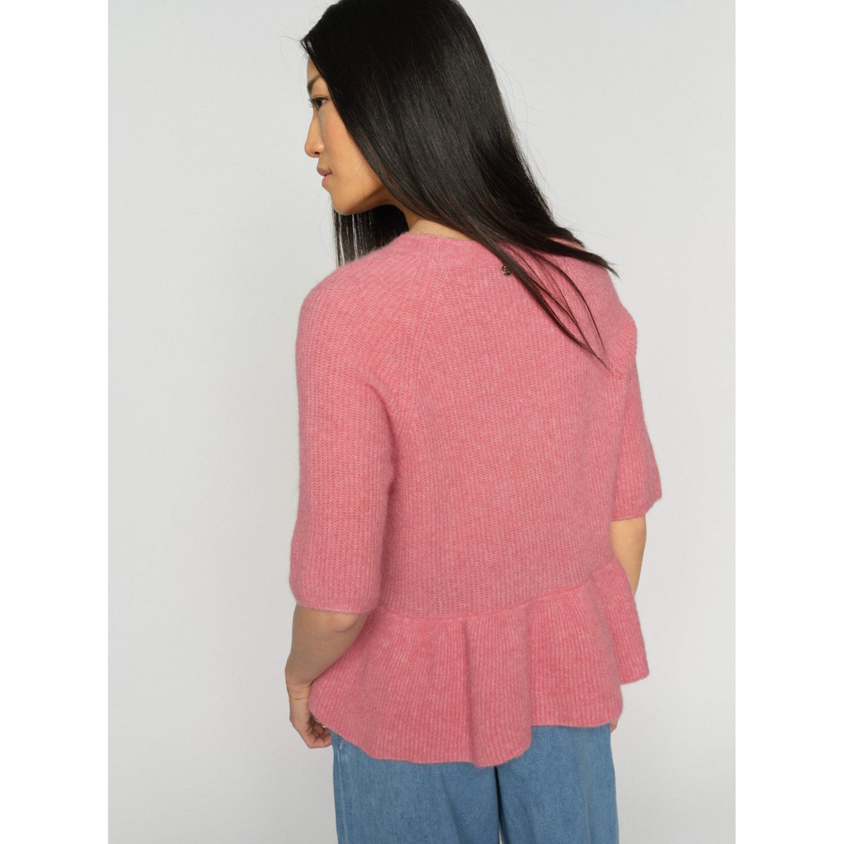 MMThora SS O-Neck Frill Knit