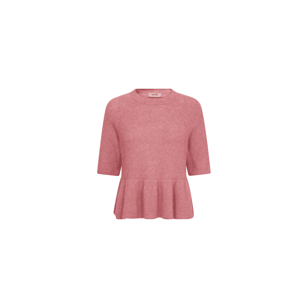 MMThora SS O-Neck Frill Knit