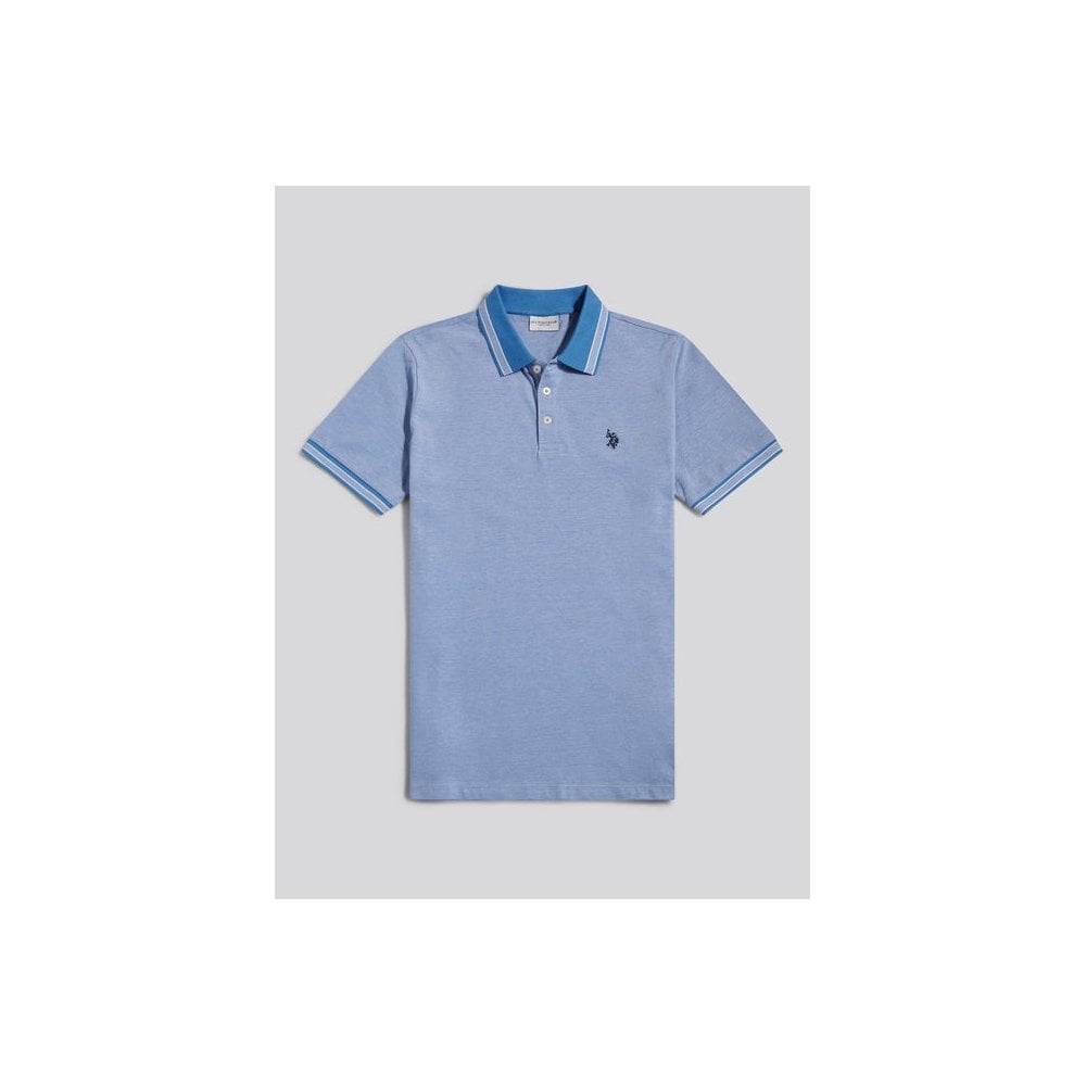 Two Tone Pique Tipped Polo Shirt