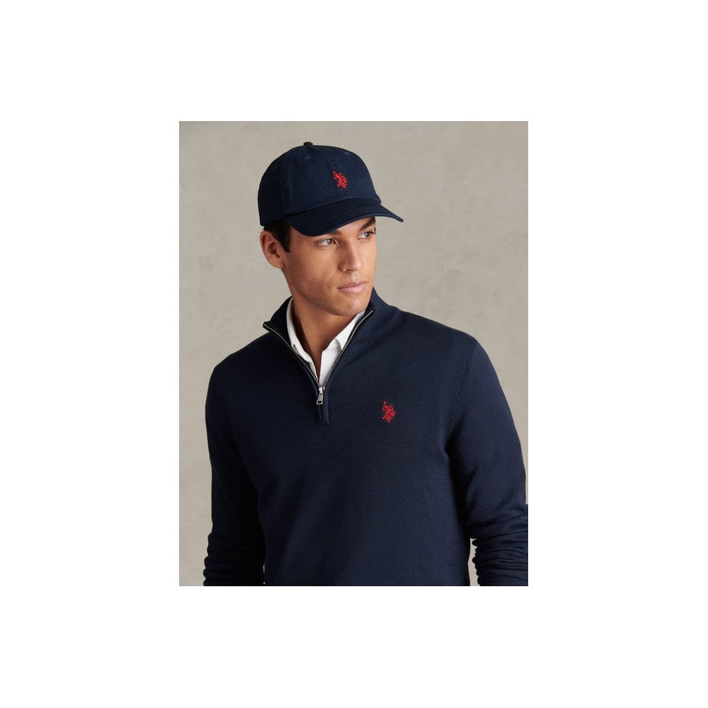 Cotton Quarter Zip Funnel Jumper